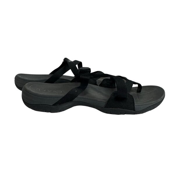 Teva Women's‎ Ascona Flip Sporty Slip On Sandals Black/Gray 1116648 Size 8.5 - Picture 1 of 6